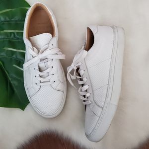 Greats Brooklyn White Leather Sneakers Size 9.5